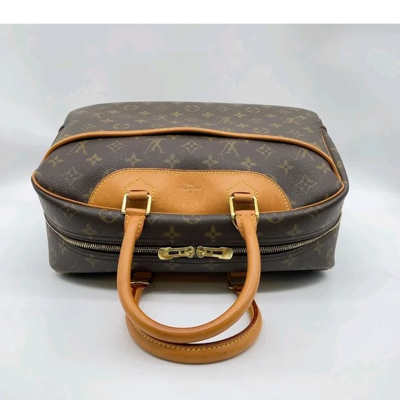 Auth Louis Vuitton Monogram Deauville Handbag W/DustBag - Picture 4 of 16